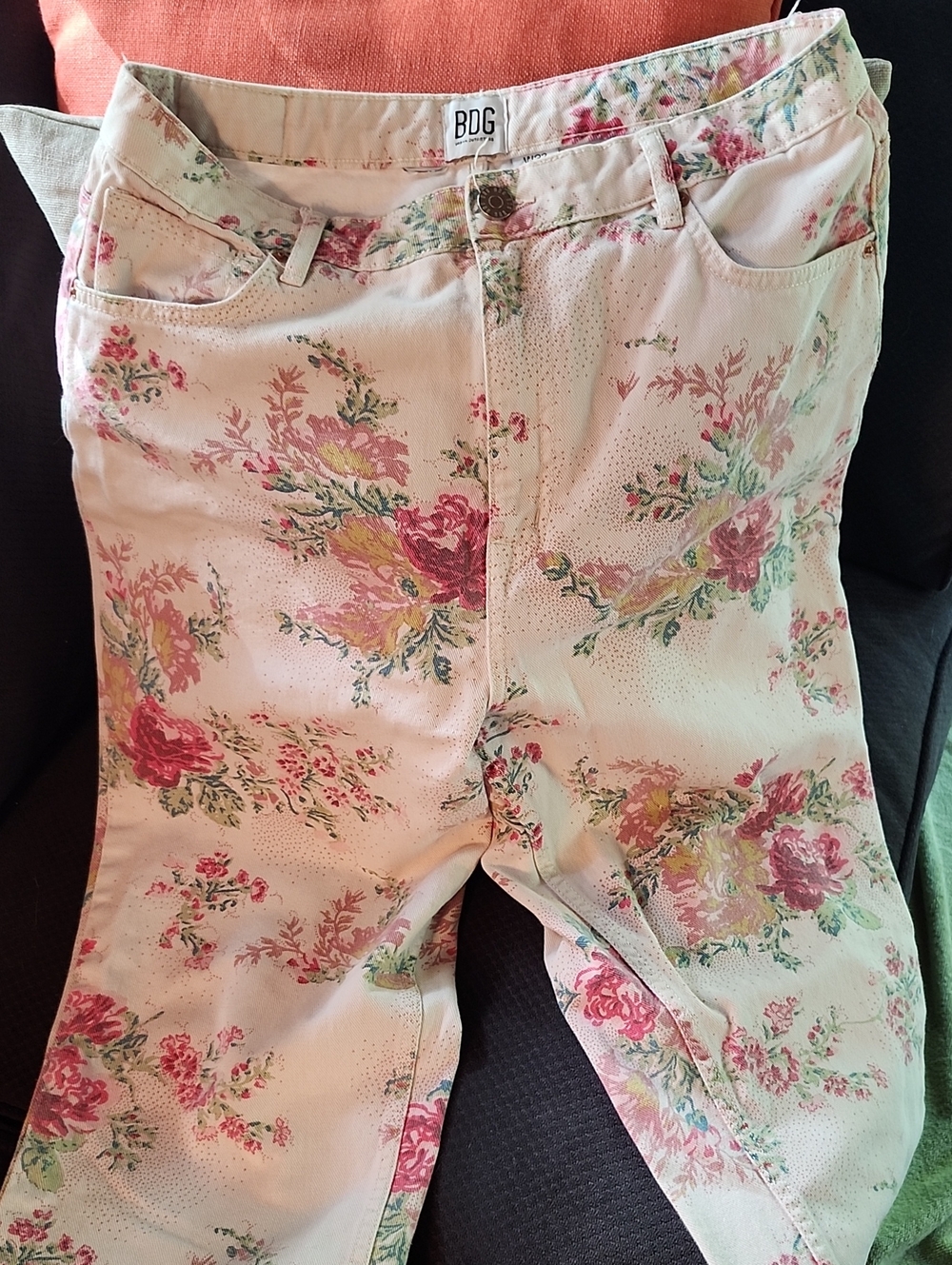 BDG Floral Jeans Sz 32 W Very Nice Used